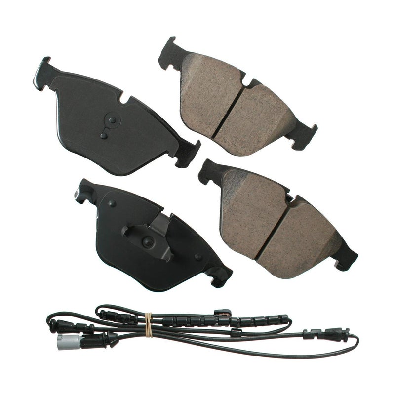 Akebono EUR1505 Euro Ultra Premium Ceramic Disc Brake Pad Kit , GREY